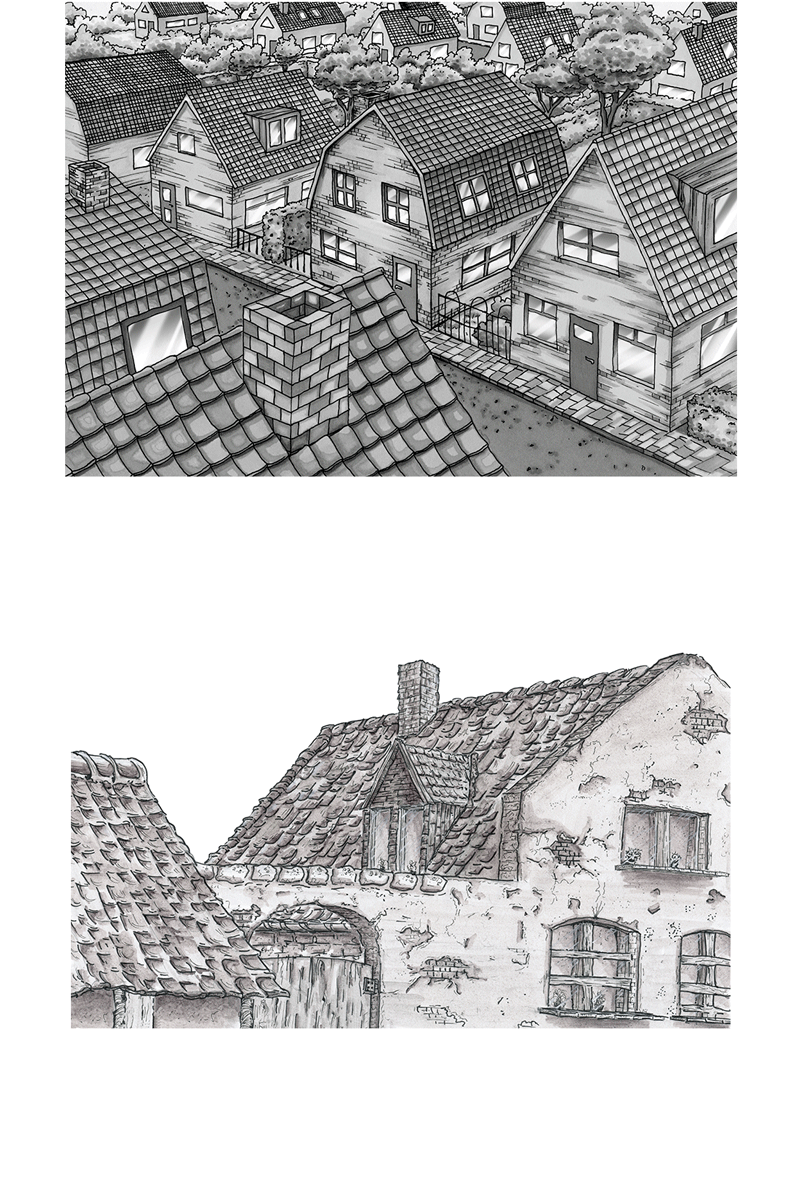 Stock illustraties huizen