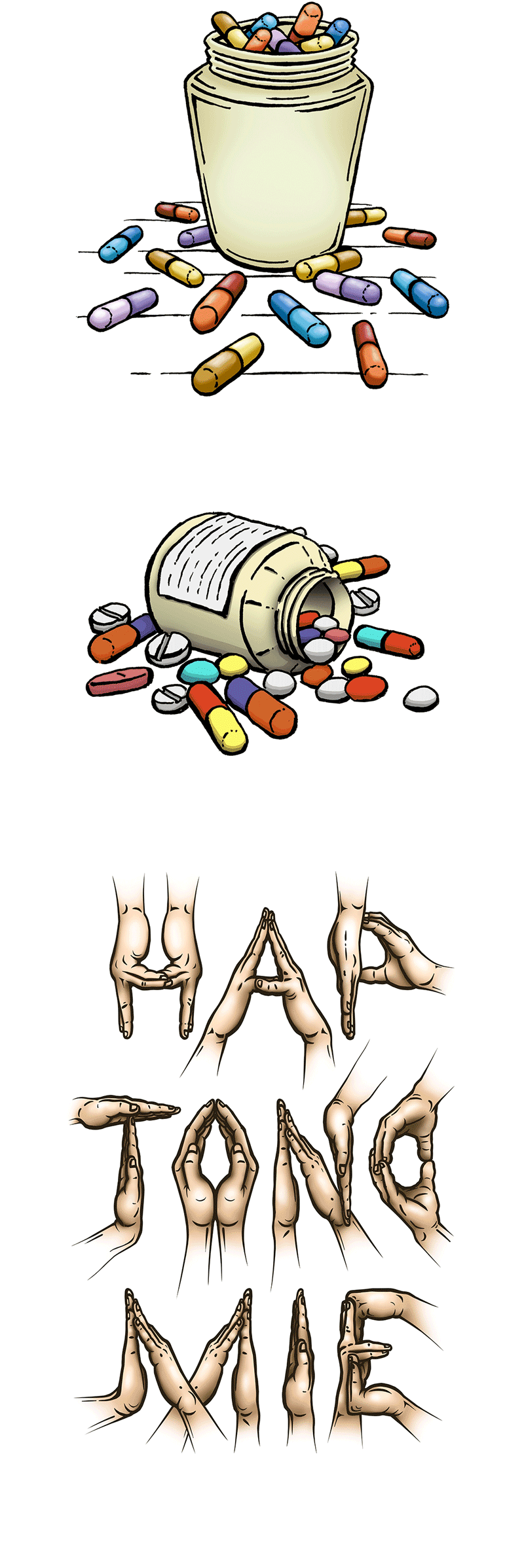 Stock illustraties medicijnen haptonomie