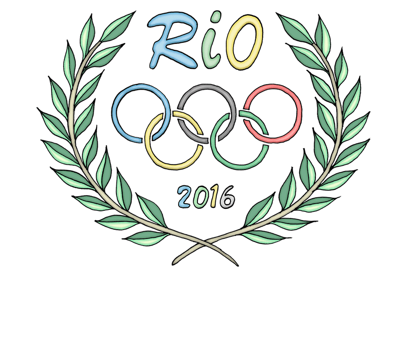 Stock illustraties Rio 2016 Olympische spelen
